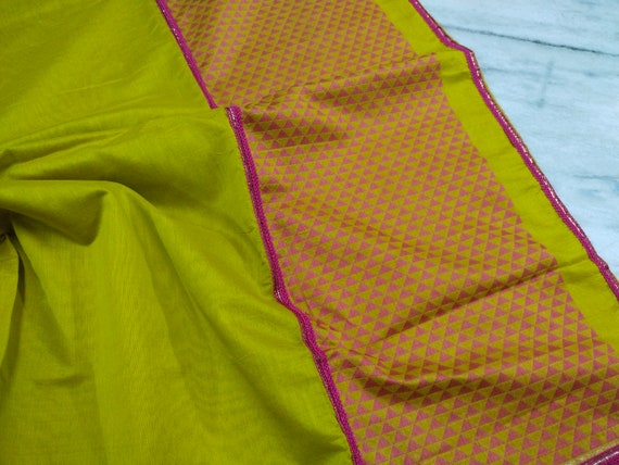 vintage saree,5 Yard  Saree, Cover up, Dress Maki… - image 5