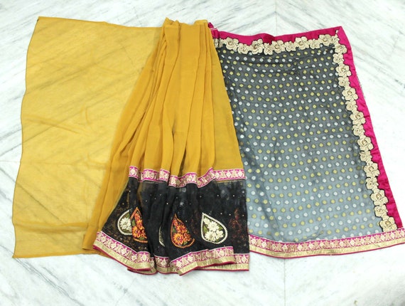 Indian Designer Vintage Saris/ Indian designer sa… - image 8