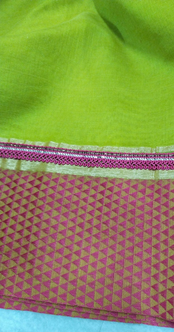 vintage saree,5 Yard  Saree, Cover up, Dress Maki… - image 3