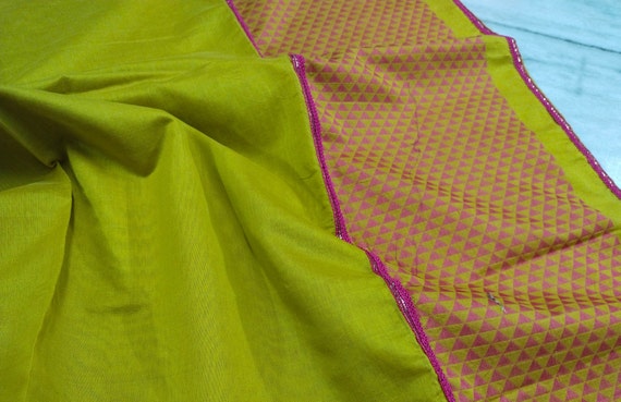 vintage saree,5 Yard  Saree, Cover up, Dress Maki… - image 4