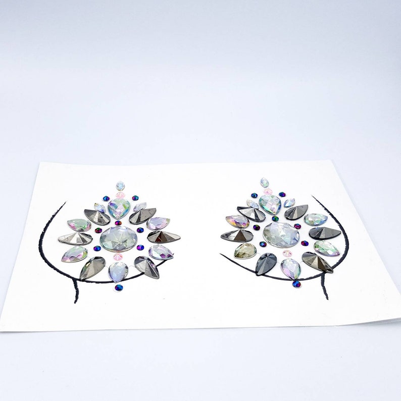 Body Jewels Rhinestone Pasties Glitter Boobs Body Gems Tattoo | Etsy