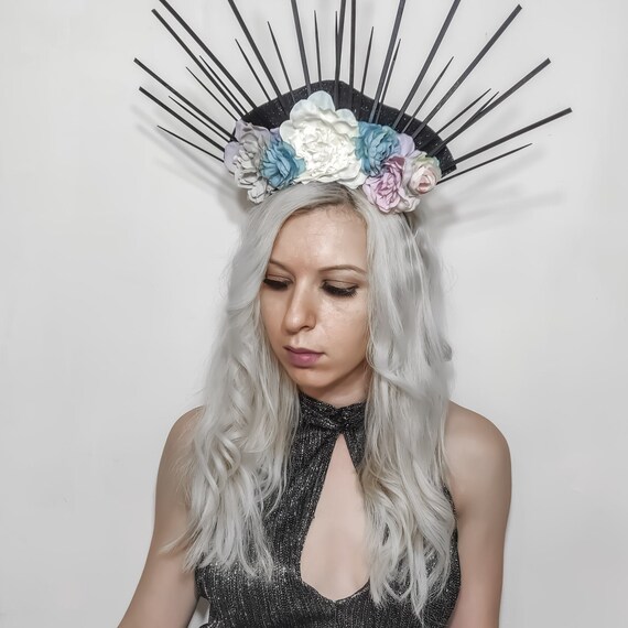 Flowers and Spikes Crown Burning Man 