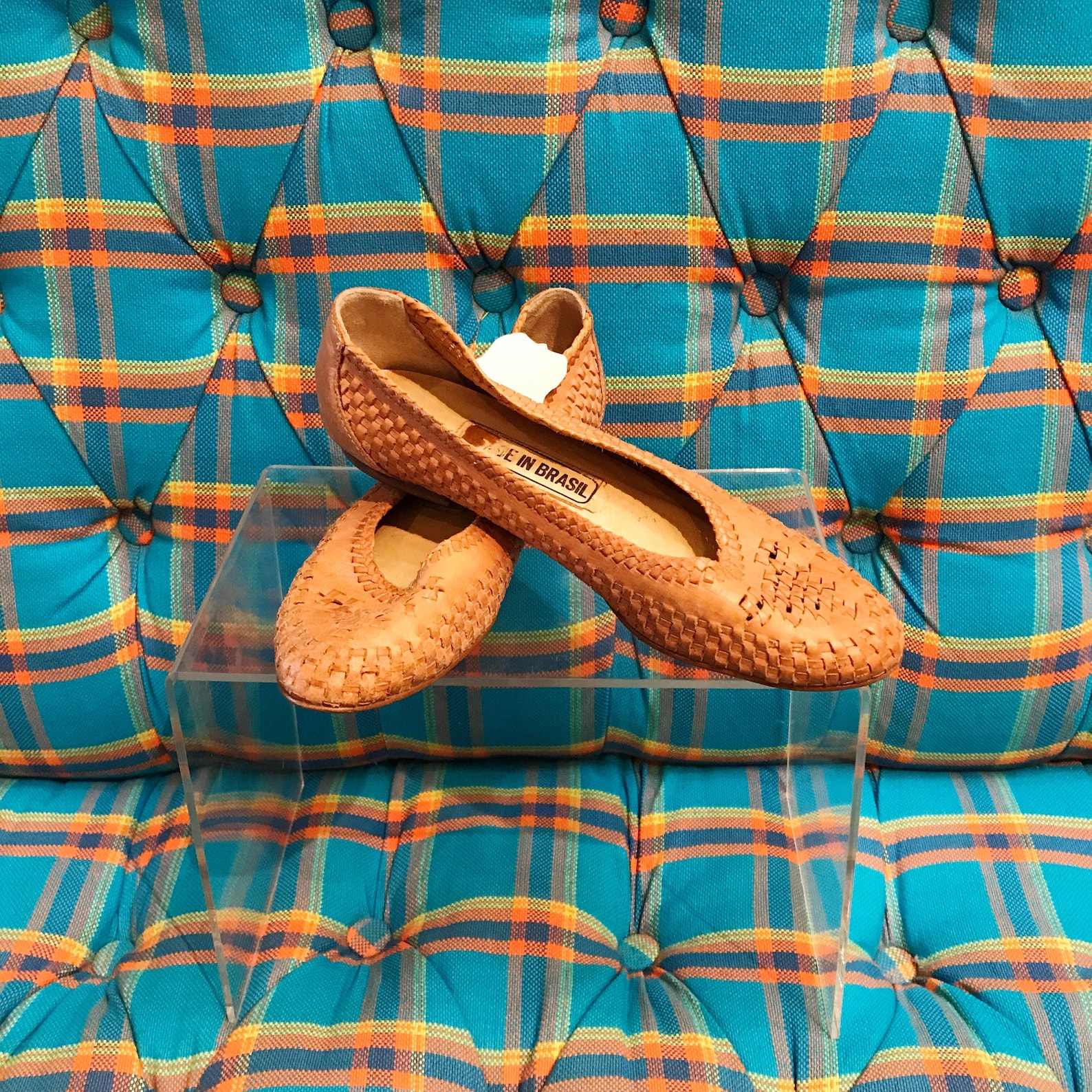 made in brasil* vintage flat ballet slip on