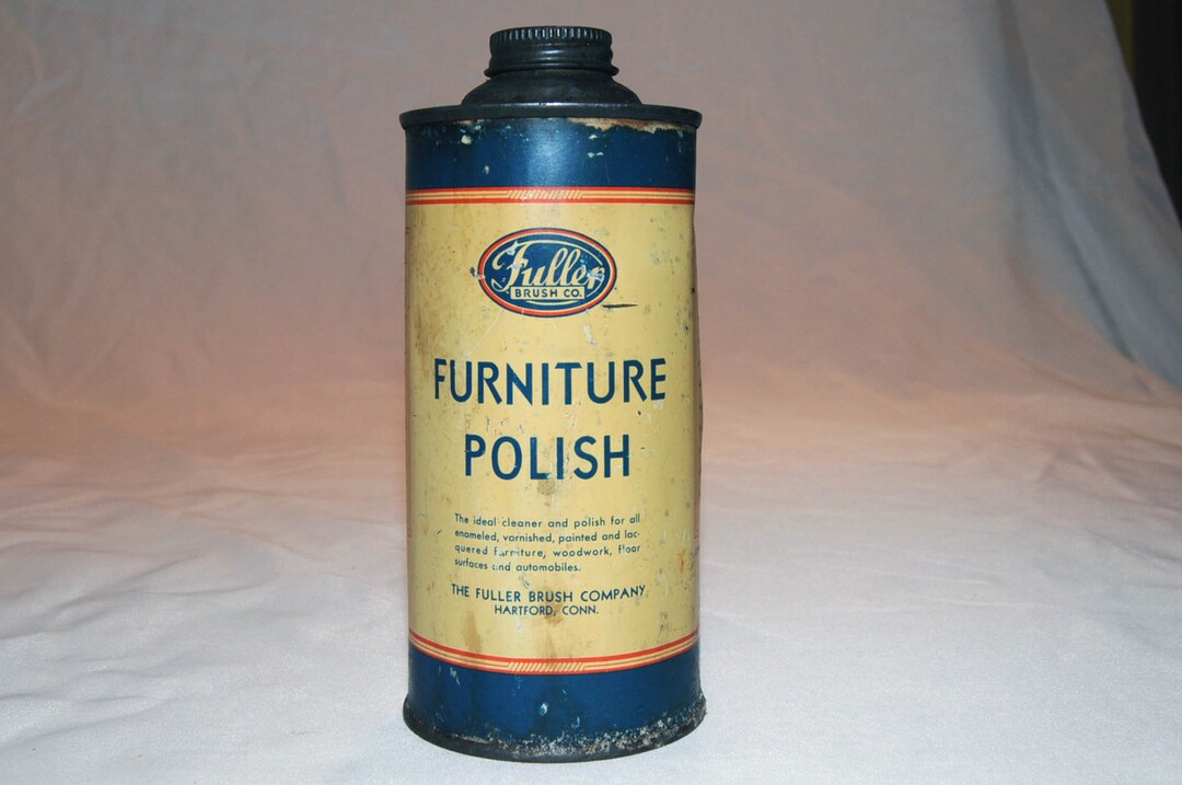 Vintage Fuller Brush Co. Furniture Polish Tin 462 Etsy