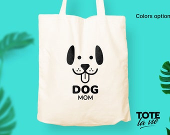 Dog Mom Tote bag / Cotton tote bag / Canvas Bag / Typography / Berlin gift / Fashion accessories / Original Design  / eco friendly