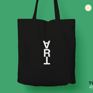 ART Tote Bag Typography Tote Bag Canvas Tote Bag Fashion