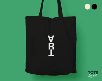 ART Tote bag / Typography Tote Bag / Canvas Tote Bag / moda / estética / Declaración Tote / Street Urban / Original Design Tote