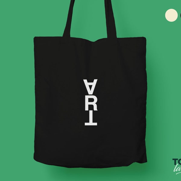 ART Tote bag / Typography Tote Bag / Canvas Tote Bag / moda / estética / Declaración Tote / Street Urban / Original Design Tote