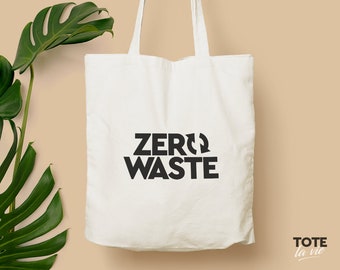Zero Waste Tote bag / Typographic Tote Bag / Canvas Tote Bag / Zero Waste Bag / Statement Tote / Original Design Bag / Eco Friendly