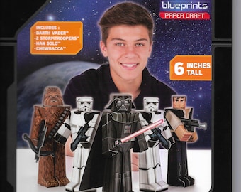 STAR WARS Disney Paper Craft Heroes and Villains 5 pack  New in Unopened package
