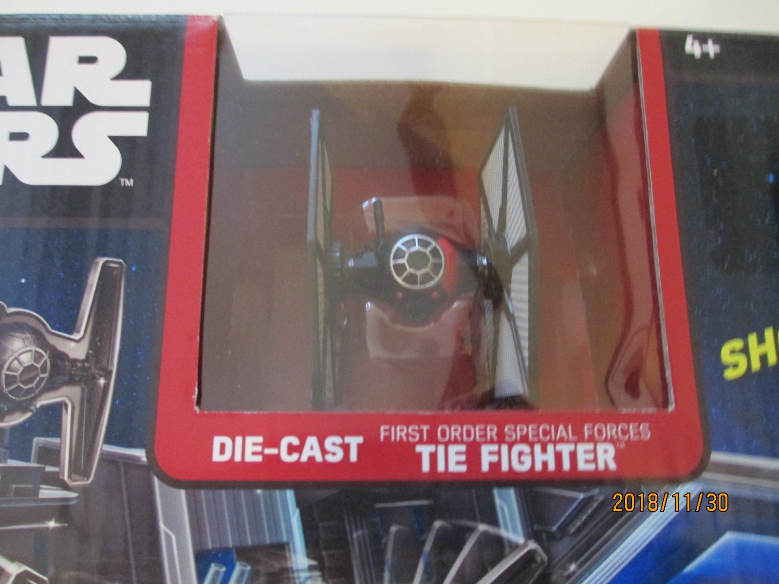 Hot Wheels Star Wars Tie Fighter DIE CAST Blast-Out Battle DISNEY 2015 Playset 