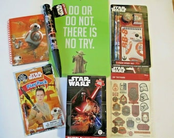 Star Wars The Force Awakens Kids Fun Pack Lot of 8