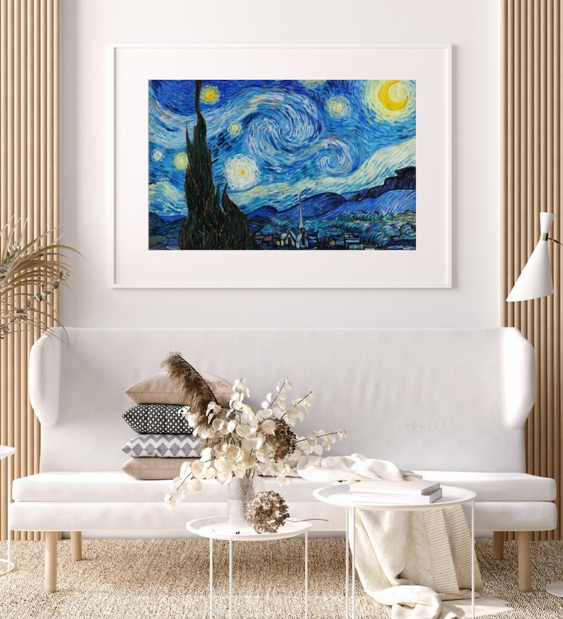 Printable Starry Night by Van Gogh - PRINTABLE WALL ART - Digital ...