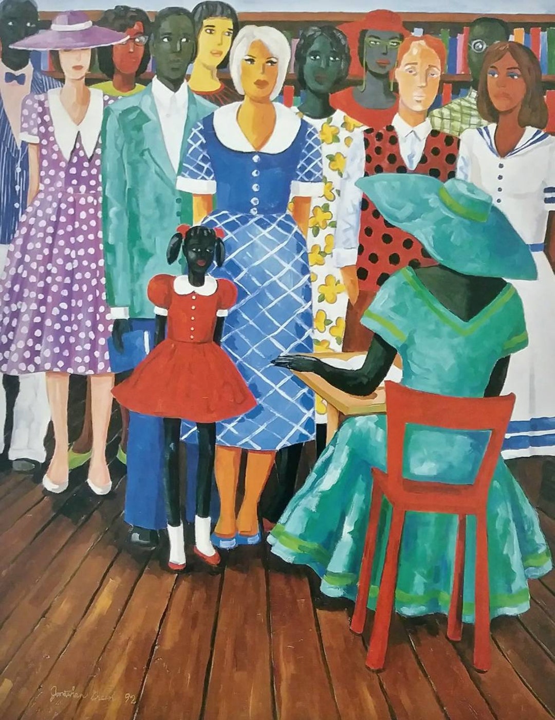 African American Art Print LITERARY CIRCLE Black Art Etsy