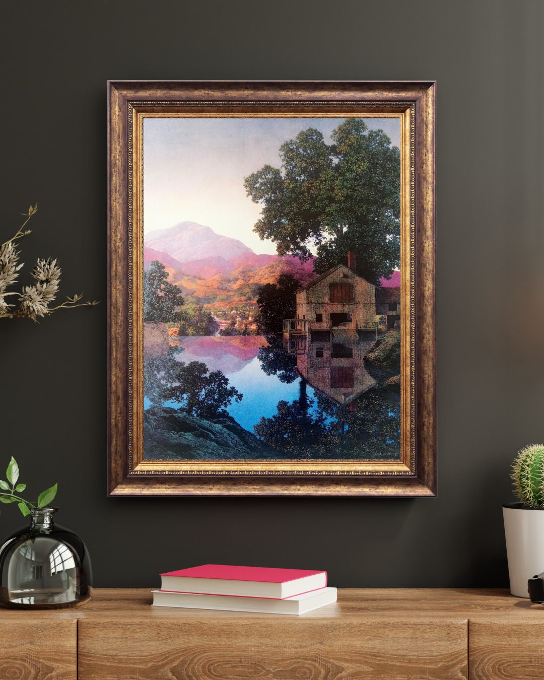 Printable the Mill Pond by Maxfield Parrish - Dreamlike Decor