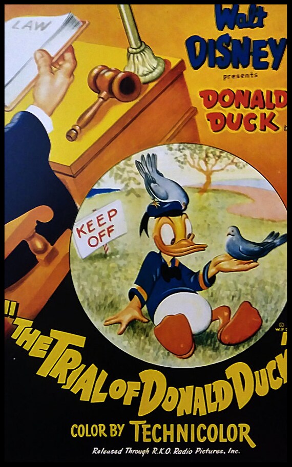 Buy Vintage Disney Donald Duck Print the Trial of Donald Duck Online in India - Etsy Buy Vintage Disney Donald Duck Print the Trial of Donald Duck Online in India - Etsy
