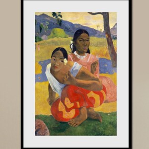 Printable Nafea  faa ipoipo (When Will You Marry?) by Paul Gauguin, Tahiti | Tropical Art | PRINTABLE WALL ART