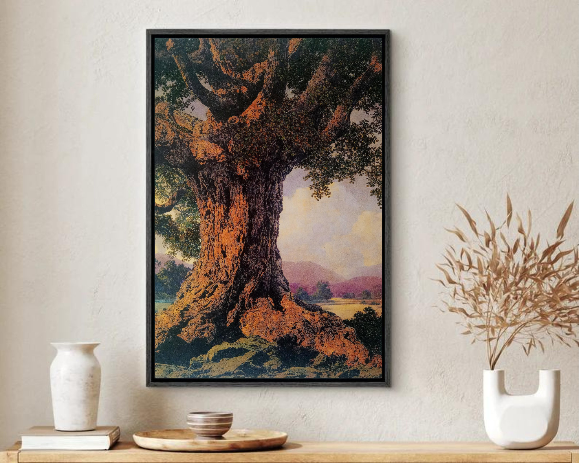 Printable an Ancient Tree by Maxfield Parrish Vintage Print