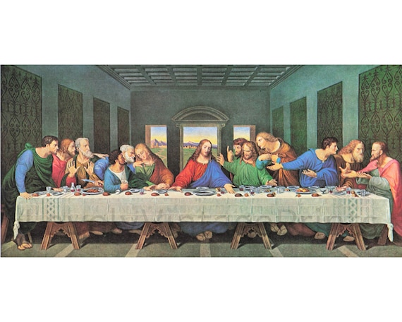 The Last Supper by Leonardo Da Vinci Printable Art Digital