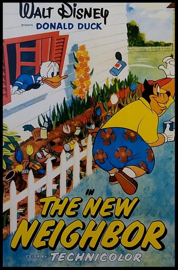 Buy Vintage Disney Print Donald Duck THE NEW NEIGHBOR Cartoon Online in India - Etsy Buy Vintage Disney Print Donald Duck THE NEW NEIGHBOR Cartoon Online in India - Etsy