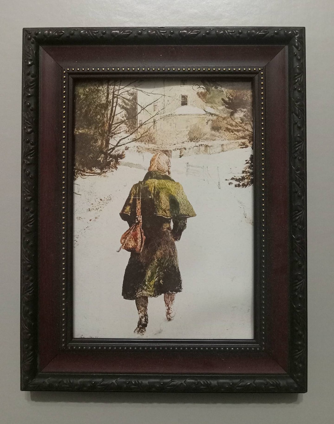 Andrew Wyeth Fine Art Print Helga, Loden Coat FRAMED 9 X 7 american Art, Americana - Etsy