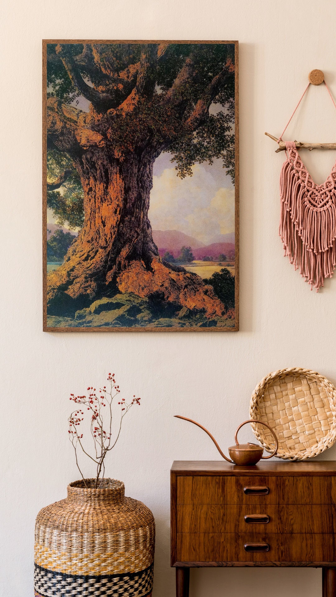 Printable an Ancient Tree by Maxfield Parrish Vintage Print