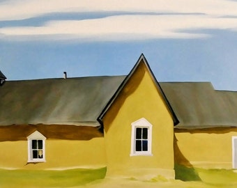 Large Georgia O'keeffe Fine Art Print Cebolla Church - Etsy Denmark