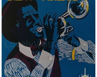 Druckbare NEW ORLEANS Reise Poster druckbare Kunst | Digitaler Download | Fluglinien Poster Kunst | Reisekunst