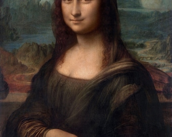 Printable Mona Lisa by Leonardo da Vinci - PRINTABLE WALL ART | Digital Download