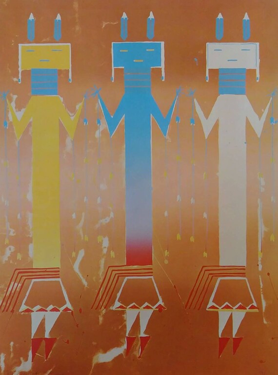 YEI-BICHAI Vintage R.C. Gorman Impresión/Litografía - Etsy España