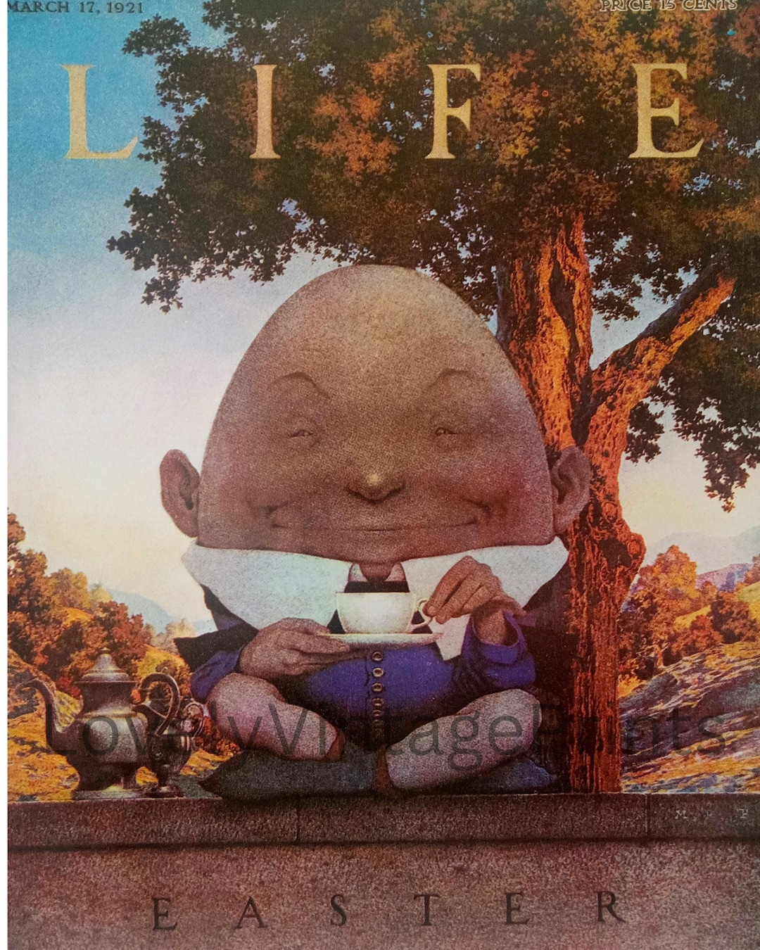 Printable Maxfield Parrish "humpty Dumpty" Print LIFE Magazine Cover ...