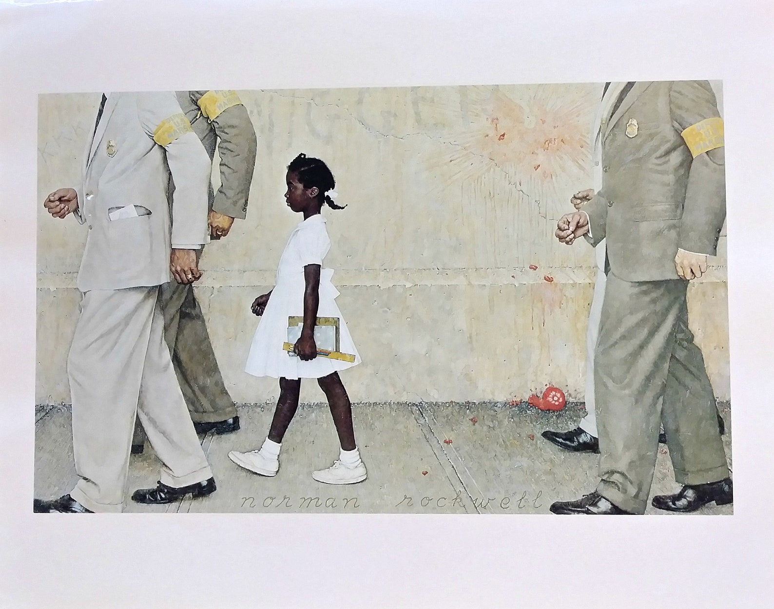 LARGE Norman Rockwell Print the Problem We All Live Etsy