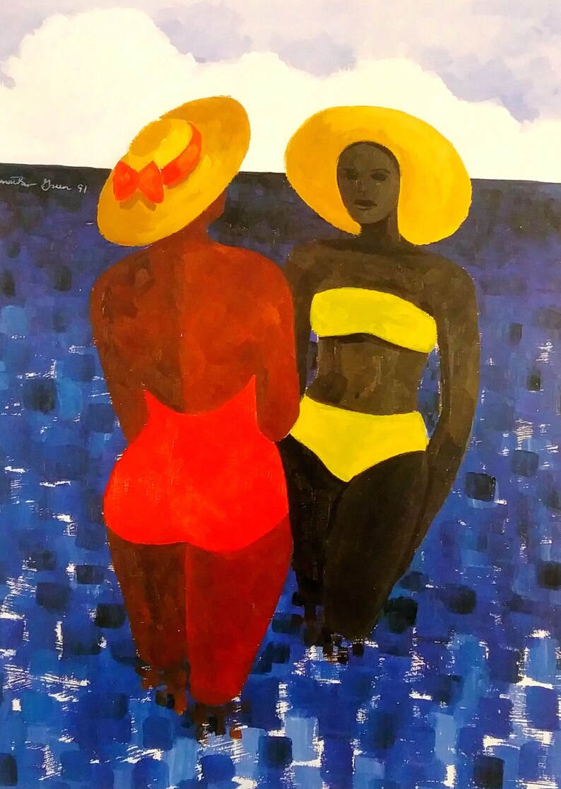 African American Art Print CHARLESTON BEAUTIES Black Etsy