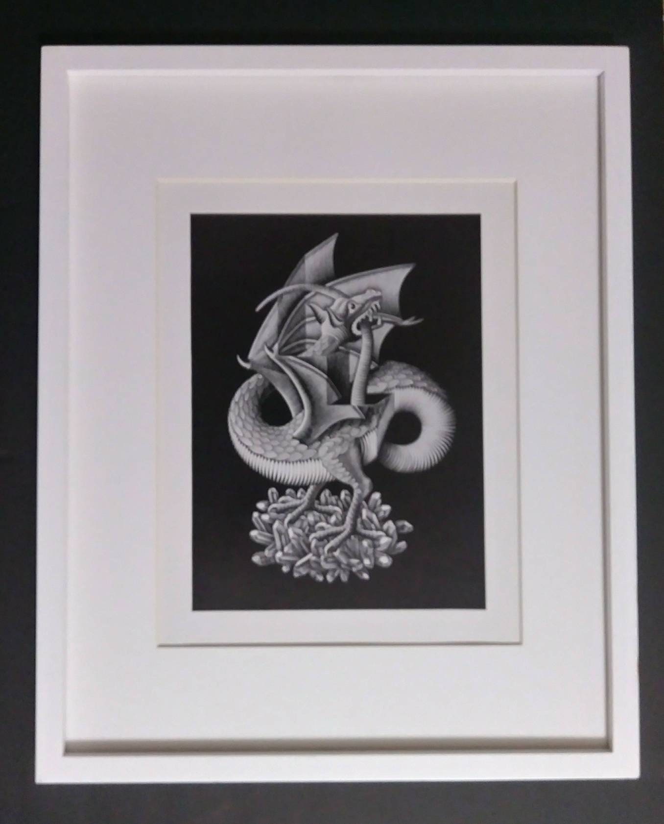 M.C. Escher Print DRAGON ENMARCADO Marzo de 1952 Vintage - Etsy España