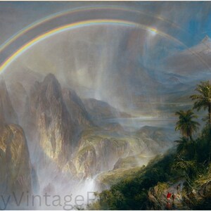 Beautiful Tropical Landscape Wall Decor - Rainy Season in the Tropics by Frederic Edwin Church - PRINTABLE WALL ART - Digital Download