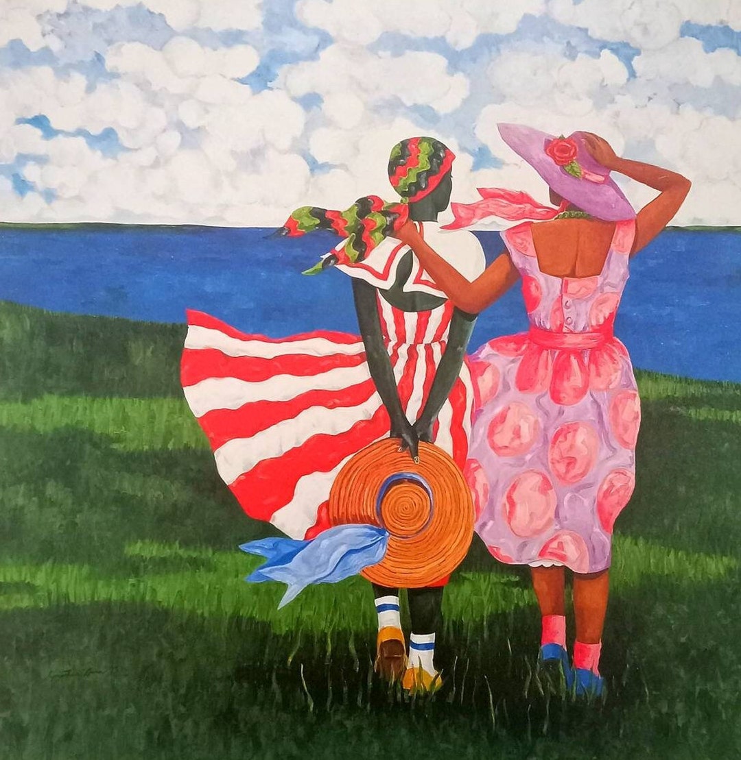 African American Art Print Daughters of the South by J. Etsy