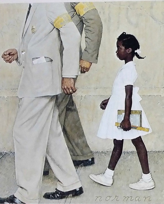 The Problem We All Live With Norman Rockwell