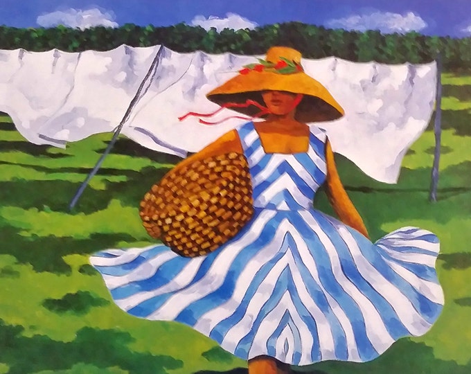 "Between" By Gail Goodwin - African American Art Print (Offset Lithograph, Open Edition)