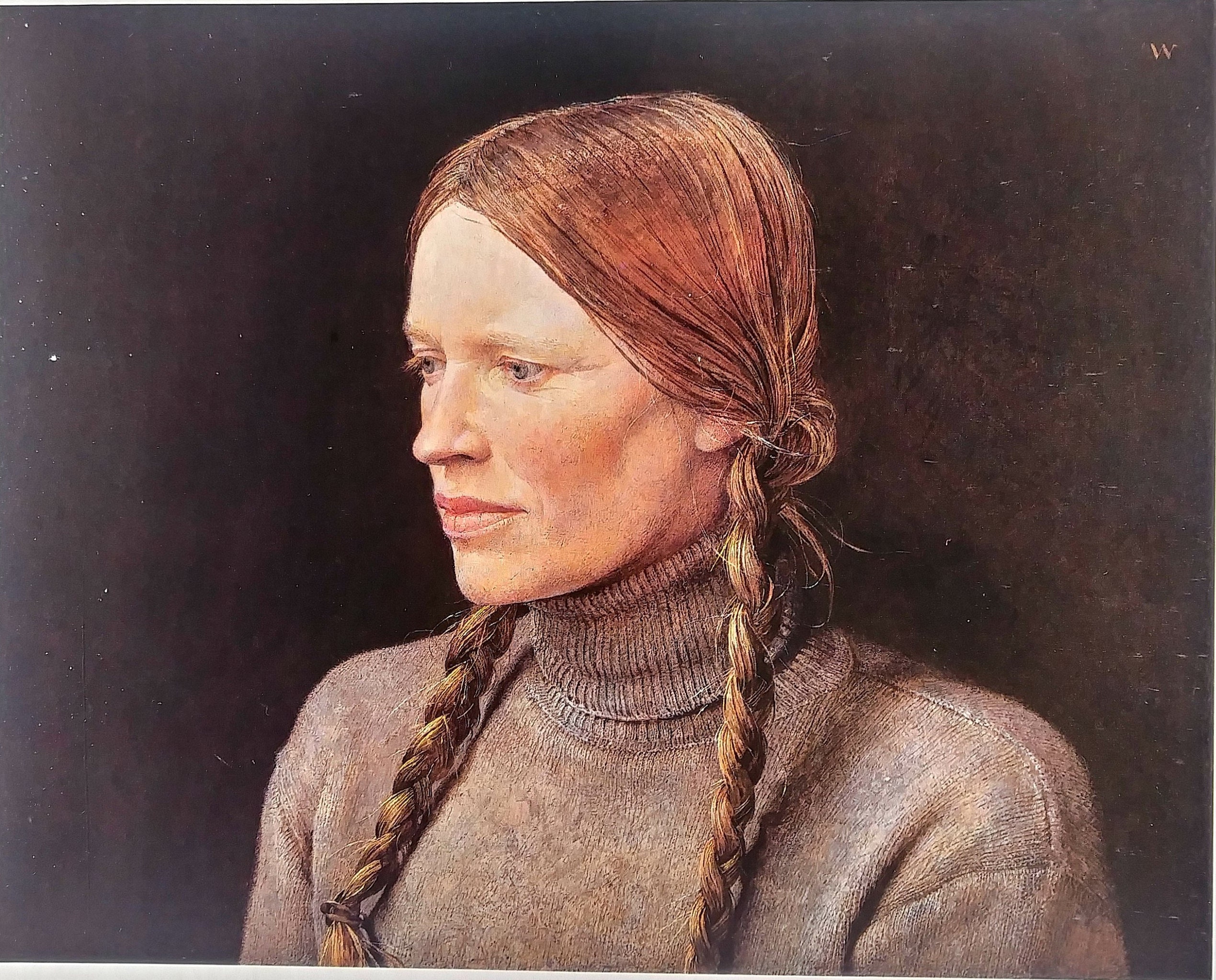 Andrew Wyeth Fine Art Print Helga Braids Book Page Print Etsy