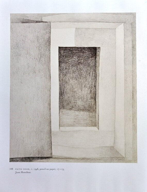 Georgia O Keeffe Fine Art Print Patio Door 1946 Vintage 1989 Print Perfect For Framing 12 5 X 9 75