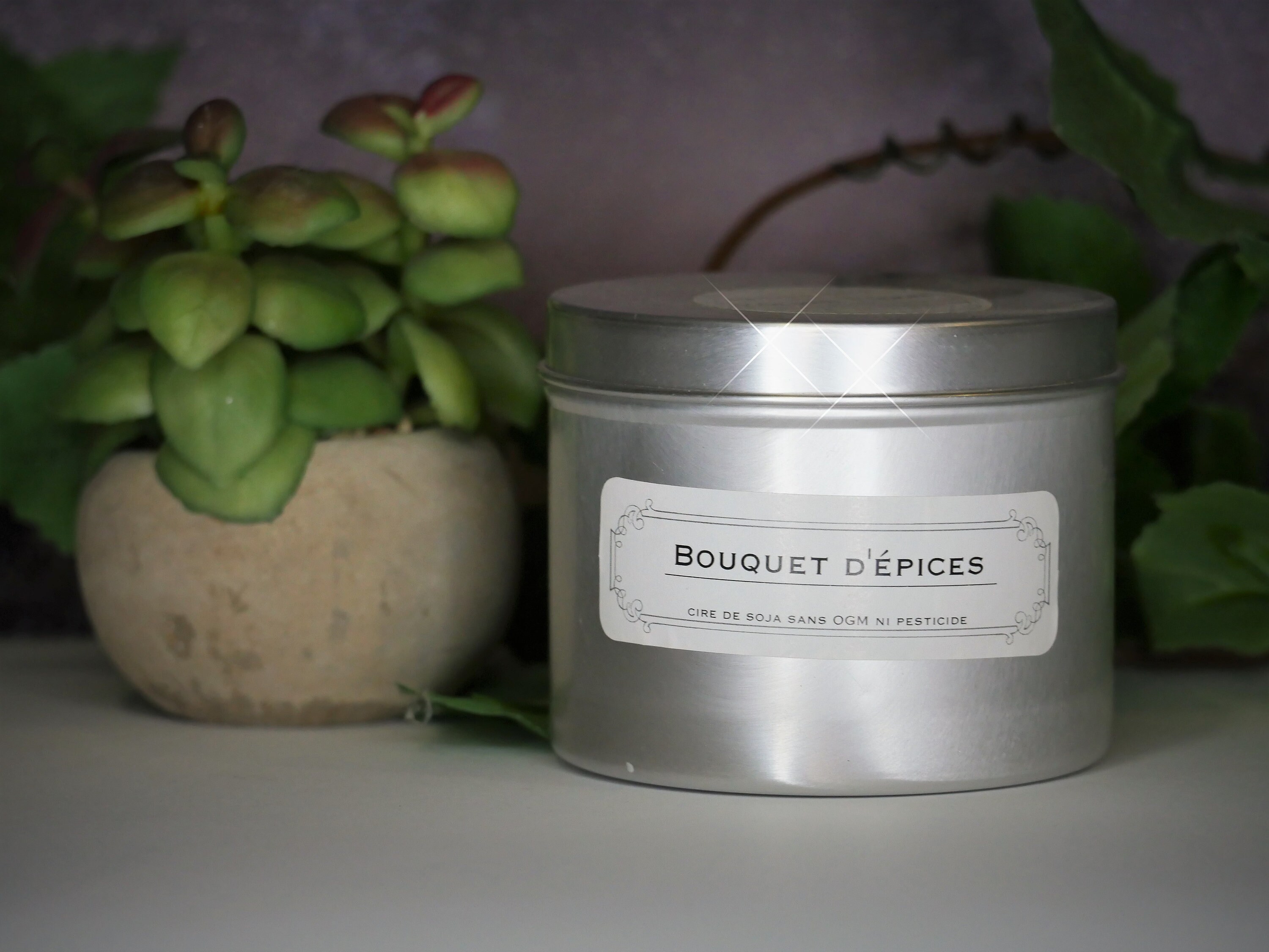 Bougie Parfumée Cire de Soja Sans Ogm Bouquet d'épices