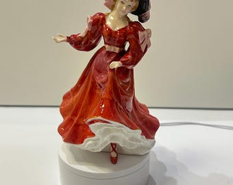 Vintage 1993 Royal Doulton Patricia Figurine, Handmade Bone China