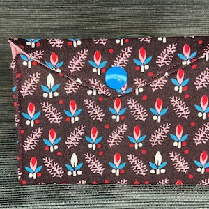 Mini billetera, billetera de tela para tarjetas de regalo, billetera reutilizable para tarjetas, billetera para dinero, billetera para regalo de cumpleaños, tela Liberty, monedero, regalo para maestros