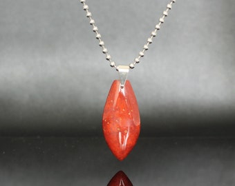 Natural Red Jasper Pendant Necklace P1421