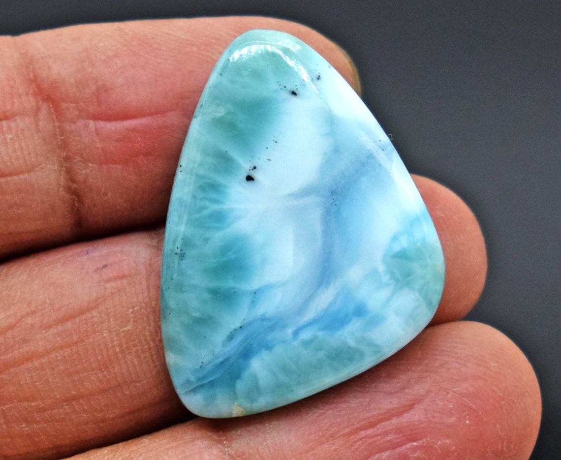 Genuine BLUE LARIMAR Gemstone Beautiful Larimar Stone Etsy UK