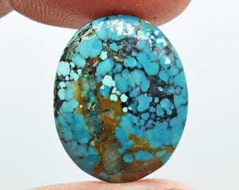 Natural Turquoise Cabochon, Gemstone for Jewelry Making, 12 Cts