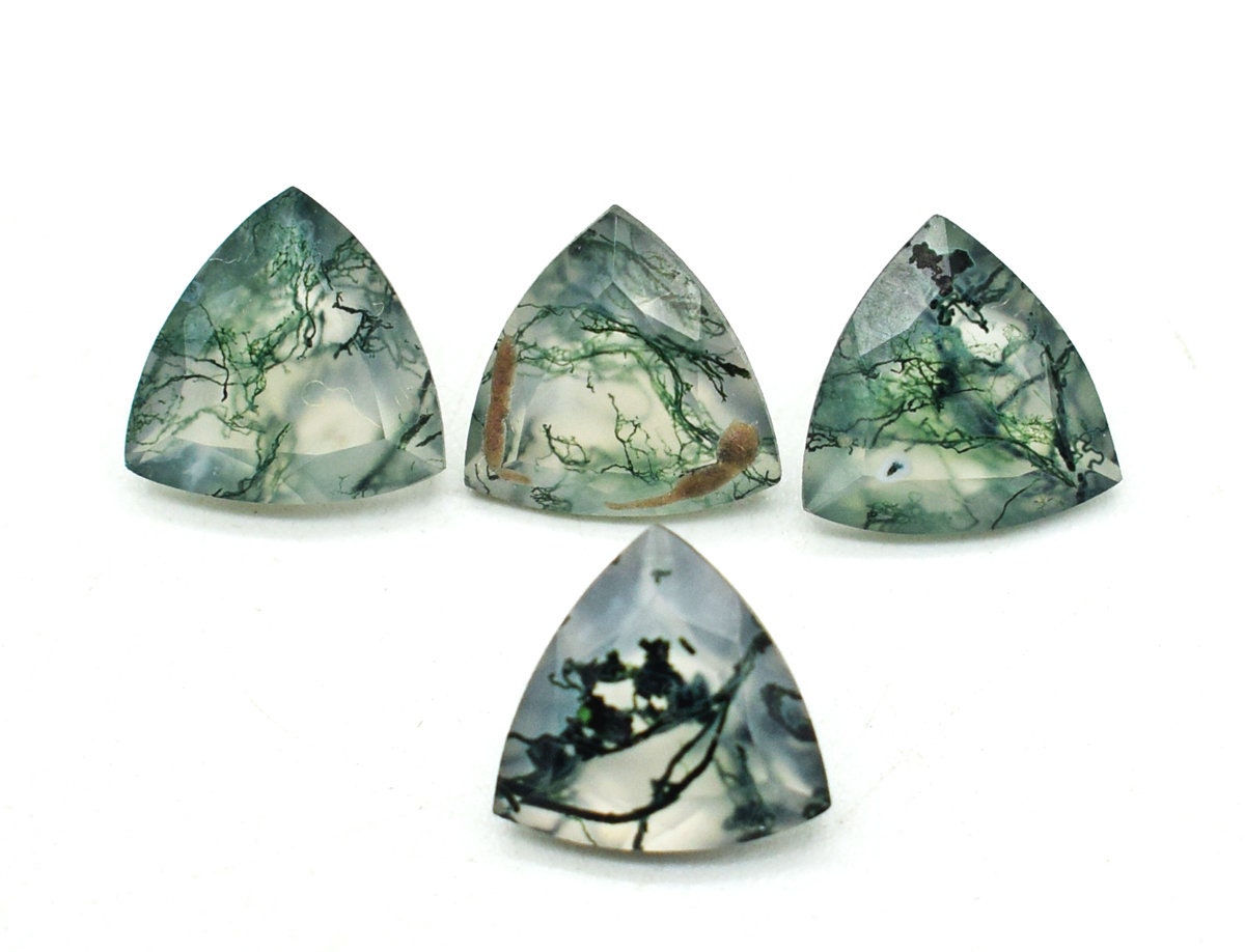 Genuine Moss Agate Cut Gemstone Gorgeous Moss Agate Gemstone | Etsy