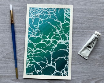 Flussi oceanici - Pittura a guazzo