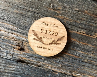 Wooden Save the Date-Magnet Save the Date-Unique Save the Date-Rustic Save the Date-Customized Save the Date-Save The Date Magnet