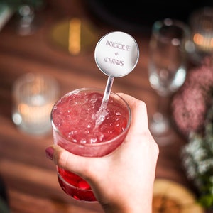Custom drink stirrers, Personalized stirrer sticks, wedding decoration, Custom stir stick, Bridal shower, Wedding drink stirrer, Table names